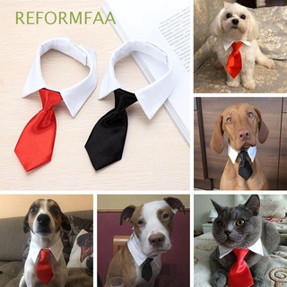REFORMFAA Nueva Corbata Formal Moda Accesorios Para Mascotas Perro Lindo Gato Aseo Esmoquin Lazos Encantador Cómodo Collar Blanco Ajustable/Multicolor