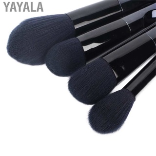 Yayala 10 pzs brochas profesionales para sombra de ojos/brochas de colorete para cabello suave/herramienta de maquillaje (4)