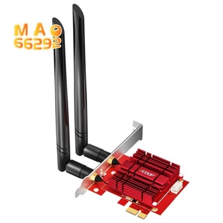 edup 9636gs 3000mbps tarjeta de red inalámbrica wifi 6 pci-e bluetooth 5.1 adaptador de doble banda 2.4g/5ghz 802.11ac/ax ax200 pci-e