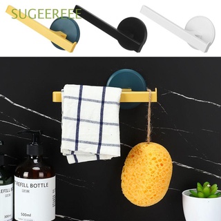 SUGEEREEE Kitchen Towel Hanger Simple Wall Shelf Towel Bar Holder Self-adhesive Bathroom No Punching Wall Mounted Organizer/Multicolor