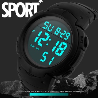 *yloofah* reloj de pulsera deportivo de goma a prueba de agua para hombre LCD LCD Digital