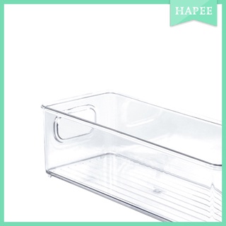 [Hapee] Organizador de congelador para nevera transparente con asas despensa armario contenedor (1)
