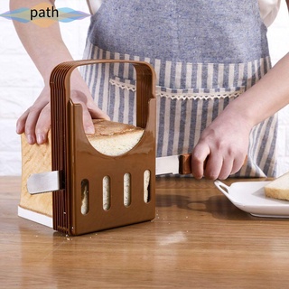 Camino creativo pan rebanada estante conveniencia cortar herramientas de pan Cutte uso doméstico Gadgets de plástico herramientas de hornear ayudas de cocina tostadas rebanador