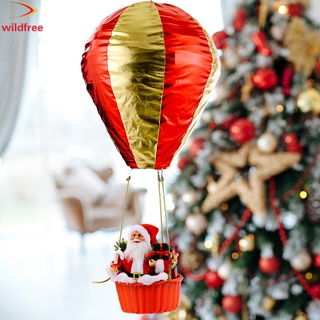 Colorido globo de aire caliente Santa Claus decoración de navidad tienda de boda centro comercial atrio colgante decoración de fiesta de cumpleaños decoración