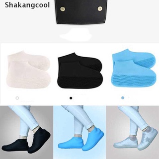 【SKC】 Reusable WaterProof Shoe Cover Unisex Shoes Protector Anti-slip Rain Boot Cover 【Shakangcool】