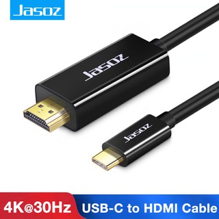 Jasoz 4K 2K UHD Type-C a HDMI Cable USB C a 4K Cable HDMI (Thunderbolt 3 Compatible) para MacBook Pro 2018 Samsung S9