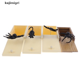 [kejimigri] broma de madera truco práctico broma en casa oficina susto caja de juguetes mordaza araña ratón [kejimigri]