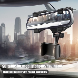 Showpoweram PY-HSJ01 - soporte Universal para coche (180 grados de rotación, ABS, espejo retrovisor, para celular) (1)