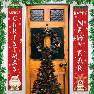heebii regalo navidad natal decoración colgante puerta bandera año nuevo al aire libre hogar navidad adornos de navidad