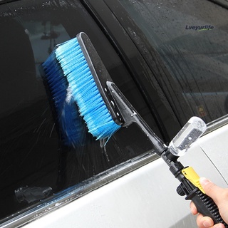 lyl rim scrubber mango largo retráctil exterior pulverizador de agua cepillo de lavado para vehículo