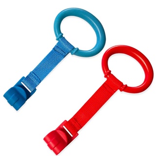 ACCUMULER 2PCS General Use Pull Ring Help Baby Stand Baby Crib Hook For Playpen Pendants 2PCS Hanging Ring Bed Rings Baby Toys (8)