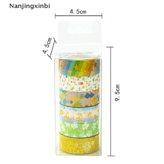 [Nanjingxinbi] 6pcs Gold Foil Washi Tape Rainbow Masking Tape Scrapbooking Diary Stationery [HOT] (9)