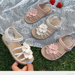 sandalias de verano bebé niñas dulce fondo suave anti-skating playa princesa sandalias niños ootd con zapatos