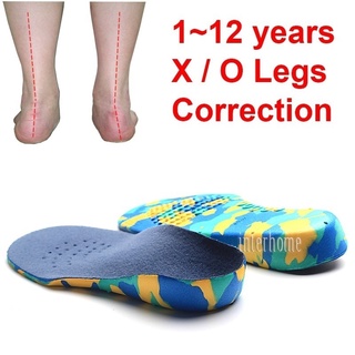 Niños Ortopédico Plantilla X O Tipo Piernas Arco Apoyo Zapatos Cojín 1-12 Años Pies Valgus Pie Plano Cuidado De
