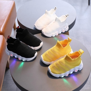 Zapatos para niños con luz Led/tenis casuales transpirables con luz Led/tenis casuales