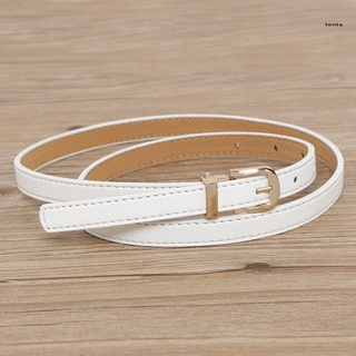 Verano Nuevo Estilo Versión Coreana Simple Todo-Partido Blanco Pequeño Cinturón Mujer Moda Pin Hebilla Delgada