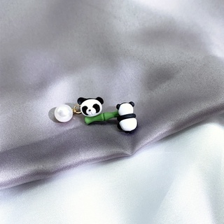 las mujeres panda perla pendientes lindo oreja pernos s925 plata aguja personalizada accesorios joyería regalo de cumpleaños coreano ins (3)