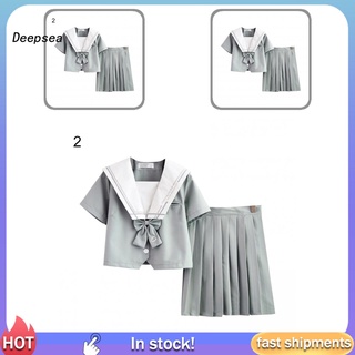 DPA JK Pleated Skirt Sexy Uniform Sailor Skirt Suit Fashion for Women
