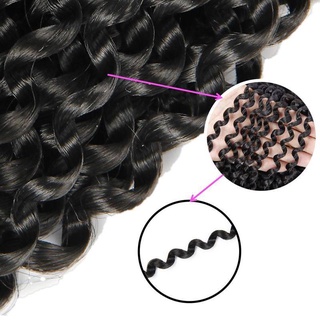 peluca pasión giro onda de agua ganchillo trenzas extensión de pelo (3)