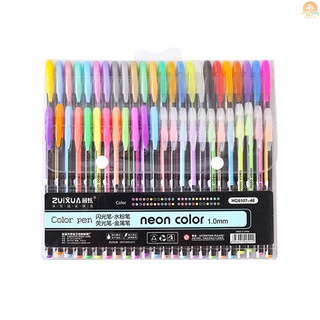 Set de bolígrafos de Gel de Color neón/marcador mm para niños/estudiantes/adultos/escritura/dibujo/libros para colorear/oficina/suministros escolares (1)