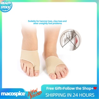 Macospice alisador de silicón para juanete Hallux Valgus Protector del dedo del pie cuidado del pie alivio del dolor