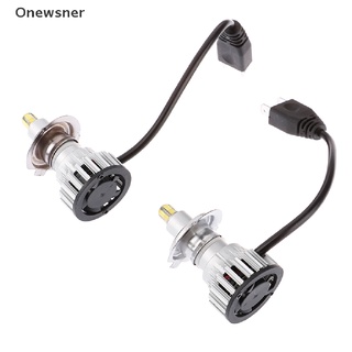 onewsner 2pcs 24 chips h7 led lámpara de coche bombillas led 360 grados 6500k 18000lm *venta caliente