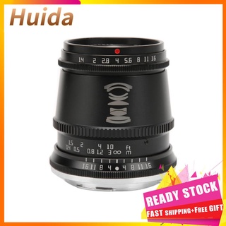 Huida TTArtisan 17 mm F APS‐C retrato lente Manual enfoque M montaje para Canon EOS M/M2