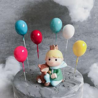 6 piezas de globo arcoíris para cupcakes, ducha nupcial, decoración de tartas de cumpleaños