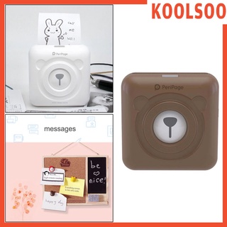 [KOOLSOO] Impresora de bolsillo- Mini impresora inalámbrica Bluetooth portátil móvil impresora térmica Compatible con iOS + Android para (1)
