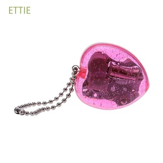 ETTIE Fashion Gift New for Kids Music Box Castle In The Sky Heart-Shaped Mini 4Colors Acrylic Tune Key Chain/Multicolor