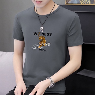 Camiseta de manga corta con cuello redondo moda Casual para hombre