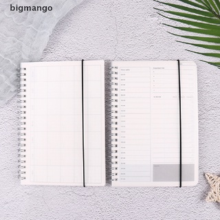 [bigmango] 2021 cuaderno Agenda diario semanal Plan mensual espiral organizador planificador caliente (9)