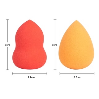 4/12pcs Mini huevo de belleza colorido/uso seco y húmedo cosmético Puff/portátil base polvo esponja belleza herramienta (9)