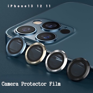 Protector De Lente De Cámara IPhone 13 12 11 Pro Max Premium HD Vidrio Templado Anillo De Metal Cubierta De Pantalla Película