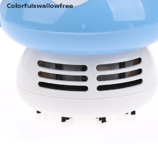Colorfulswallowfree Mini Vacuum Cleaner Cute Mushroom Corner Desk Table Dust Vacuum Cleaner 6 Colors BELLE (2)