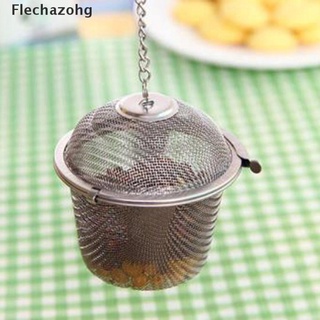 [flechazohg] infusor de malla de acero inoxidable reutilizable colador de té hoja filtro de especias caliente