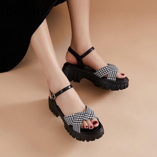 Sandalias de cuña Casual para mujer/zapatos romanos de suela gruesa (5)
