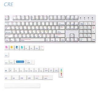 Cre teclado mecánico teclas Cherry perfil AI tema 136PCS tinte Sub teclas compatibles Cherry MX GK61 64 84 96