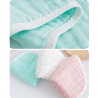 De 3 pzs paños de muselina para eructos de algodón/toalla de alimentación para bebés/toalla de Saliva de 6 capas/pañales absorbentes de gasa/toallas suaves para la cara (6)
