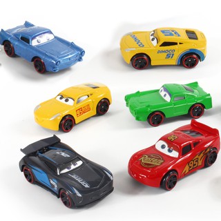 < disponible > 6 unids/set disney cars pixar juguetes edición limitada mcqueen mater aleación modelo coche juguete niño regalo (4)