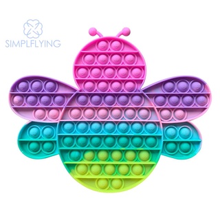simplflying cod√ silicona abeja empuje burbuja tablero autismo juguete niños sensorial herramienta educativa