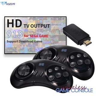 Consola Retro de juegos MD de 16 bits para sega Genesis con más de 900 juegos/consola de videojuegos Compatible con TV/HDMI Compatible con controlador inalámbrico ivy2019