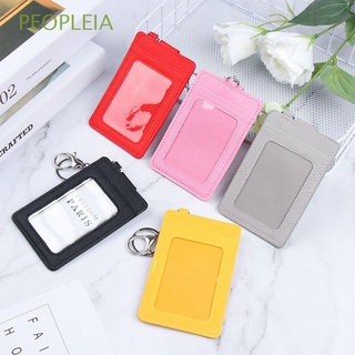 PEOPLEIA Fashion Cards Pouch Case Bank Credit Card Business Card Bag Card Holder Cute Cartoon Men Women ID Cards Slim PU Leather With Keychain
