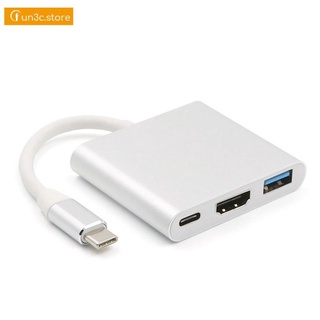 USB tipo C a HDMI compatible con USB 3.0 adaptador de carga USB-C 3.1 Hub adaptador