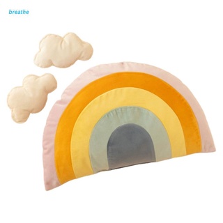 brea - juego de 3 almohadas auxiliares para bebé, diseño de nubes (1)