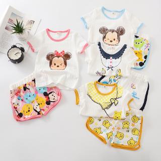 Pijamas De Los Niños De Disney Algodón Hombres Y Las Mujeres Impreso Y Servicio A Domicilio 2 Conjuntos