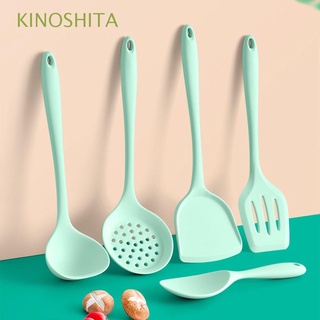 kinoshita multiuso herramientas de cocina premium accesorios de cocina cuchara y pala kit para hornear, cocina larga resistente al calor antiadherente de alta calidad utensilios de silicona/multicolor