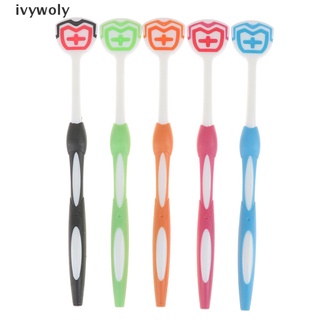 ivywoly - cepillo de lengua de silicona suave, limpiador de lengua, rascador de aliento fresco, cuidado oral cl