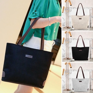 【fw】Fashion Women Canvas Handbags Casual Large Capacity Shopping Shoulder Bag