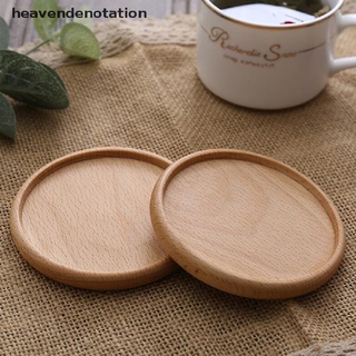 [heavendenotation] posavasos de madera de haya natural alfombrilla de bebida almohadilla redonda cuadrada resistente al calor